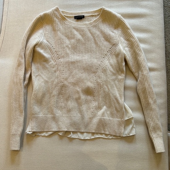 Light cream Club Monaco wool and angora sweater XS - Picture 2 of 4